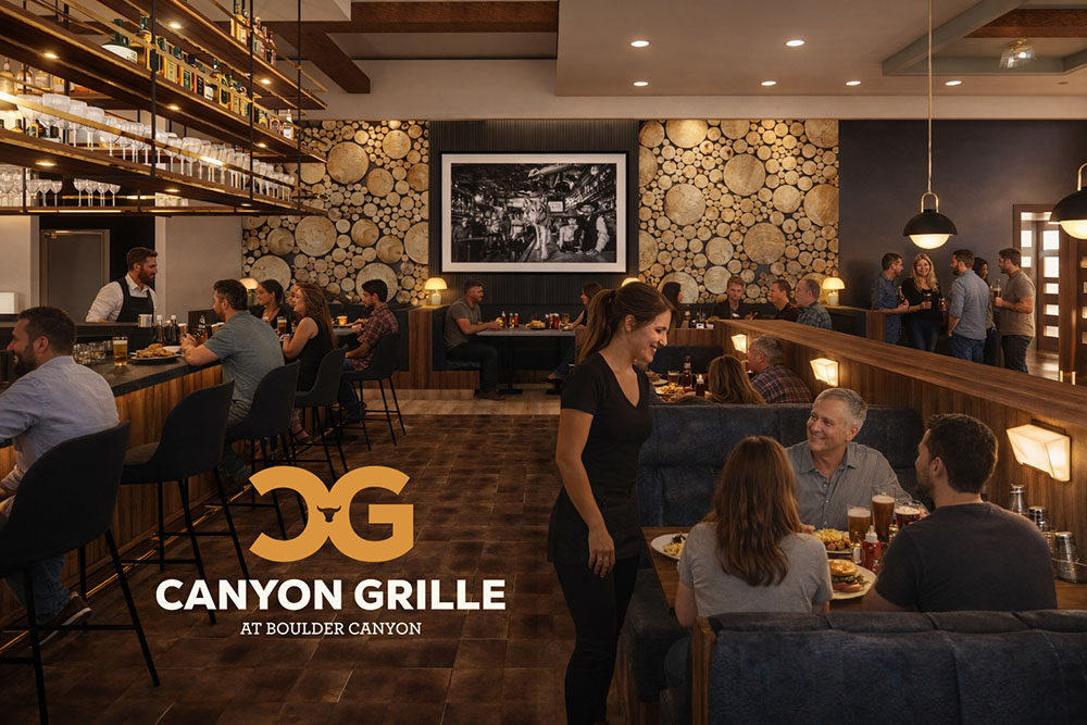 A rendering of the interior of the Canyon Grille